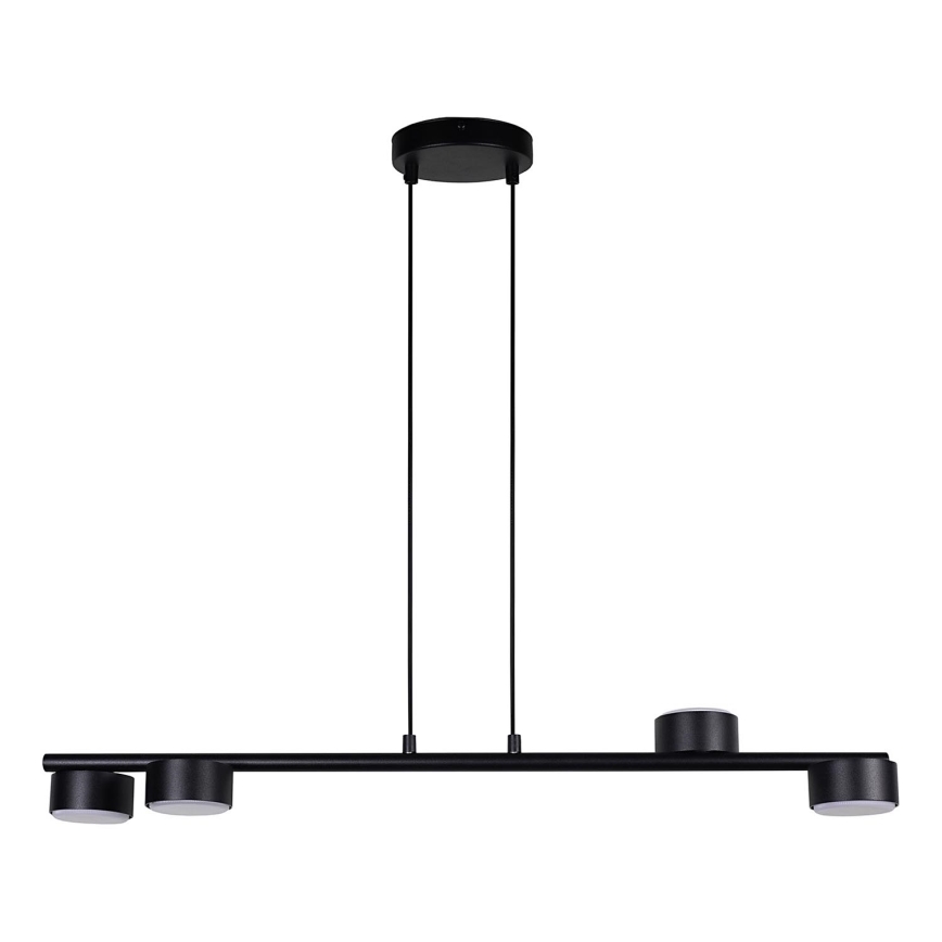 Hanglamp aan een koord PUNTO 4xGX53/12W/230V zwart