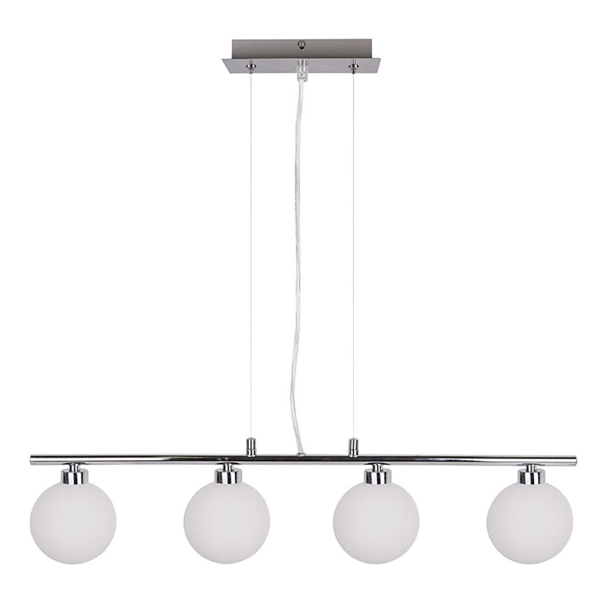 Hanglamp aan een koord RAISA 4xG9/40W/230V glanzend chroom