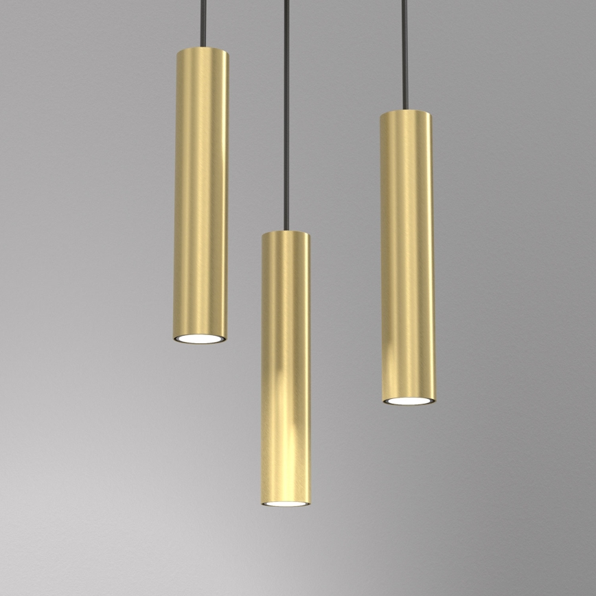 Hanglamp aan een koord RAITO 3xGU10/8W/230V messing