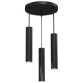 Hanglamp aan een koord RAITO 3xGU10/8W/230V zwart