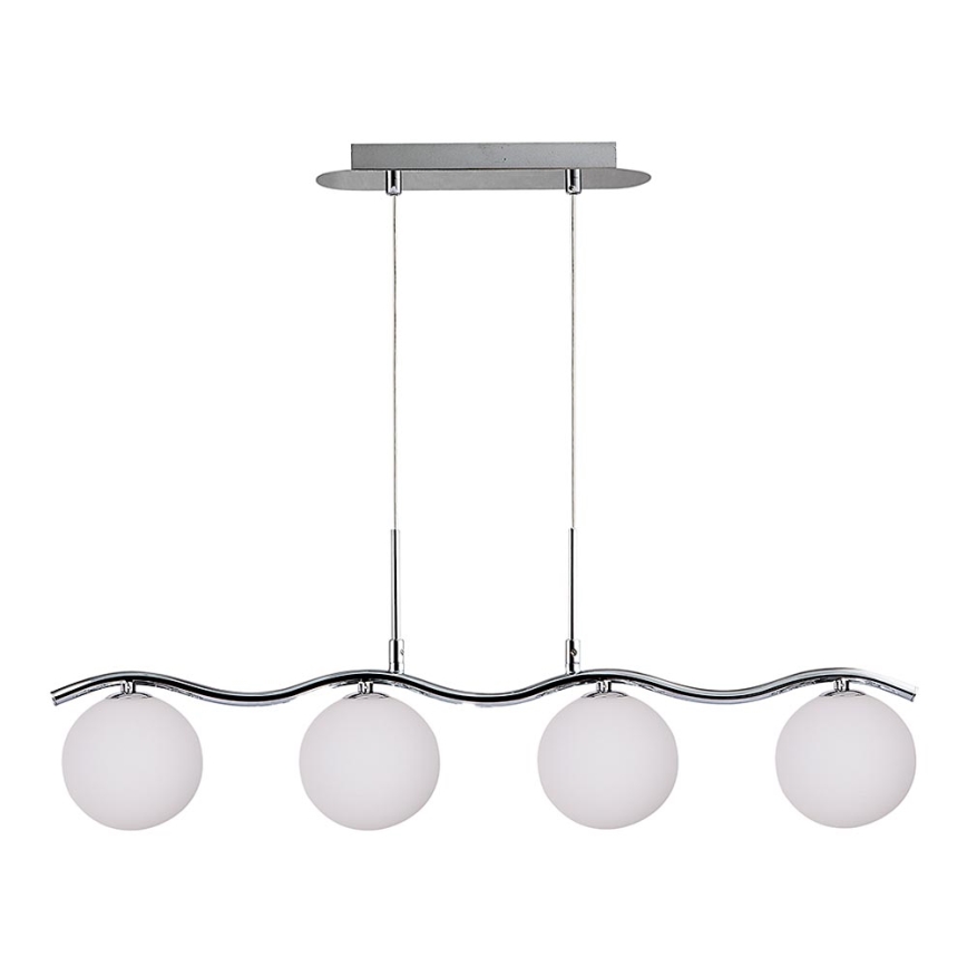 Hanglamp aan een koord RAMON 4xG9/40W/230V glanzend chroom 