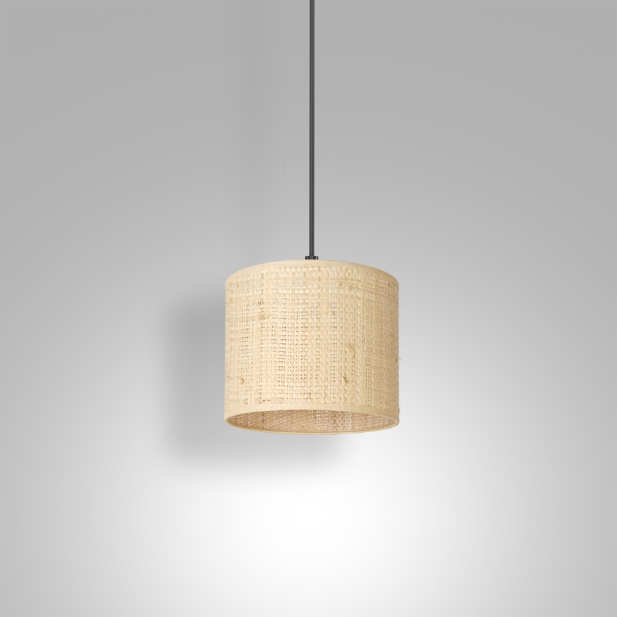 Hanglamp aan een koord RATTAN 1xE27/60W/230V diameter 18 cm rotan