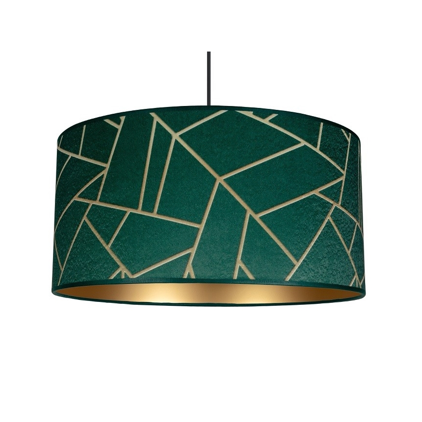 Hanglamp aan een koord RELLA 1xE27/60W/230V groen/goud