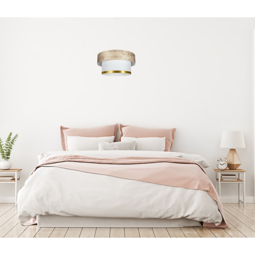 Hanglamp aan een koord RESSA 1xE27/60W/230V goud