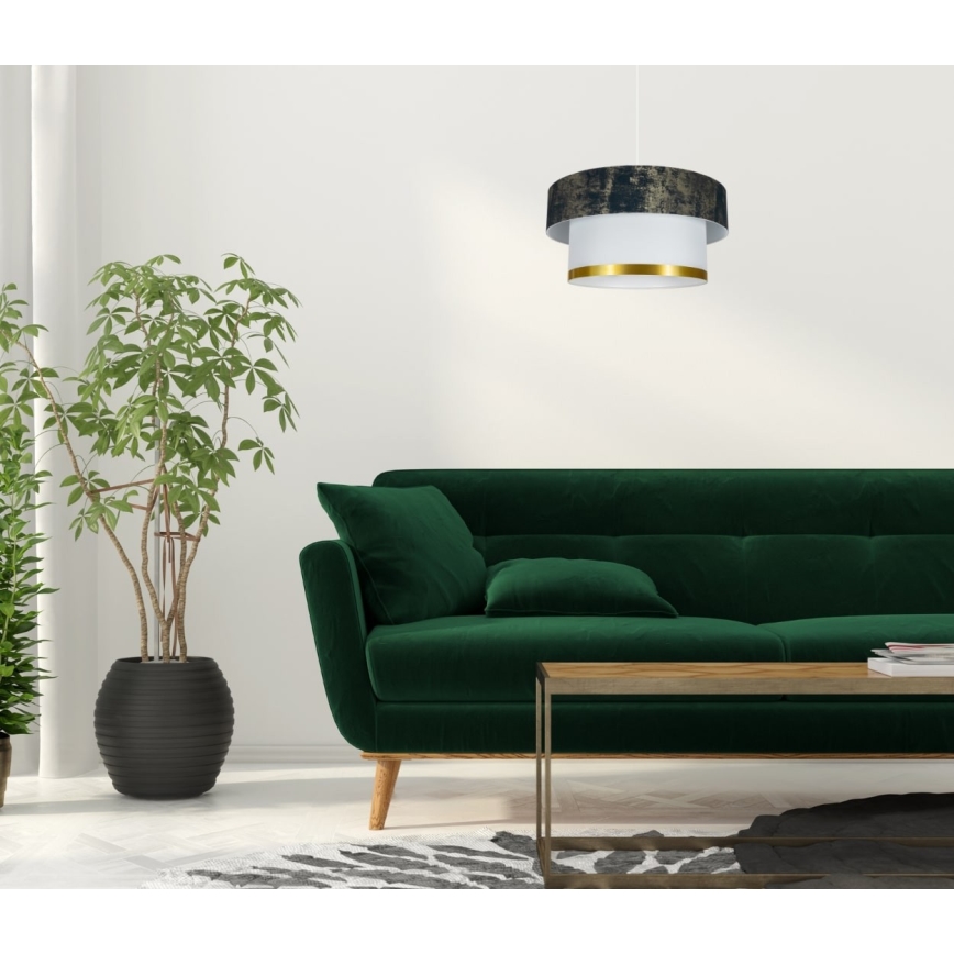 Hanglamp aan een koord RESSA 1xE27/60W/230V groen