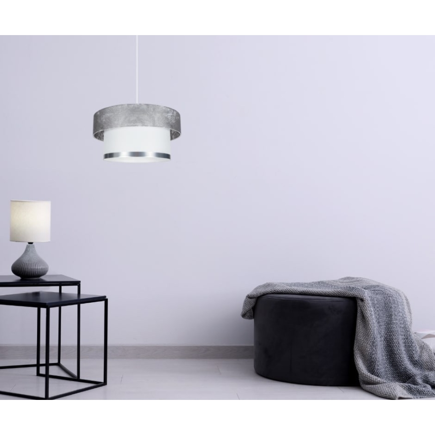 Hanglamp aan een koord RESSA 1xE27/60W/230V zilver