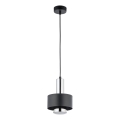 Hanglamp aan een koord RIF LUX 1xGX53/12W/230V diameter 15 cm zwart/glanzend chroom