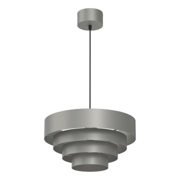 Hanglamp aan een koord RINGS 1xE27/15W/230V grijs