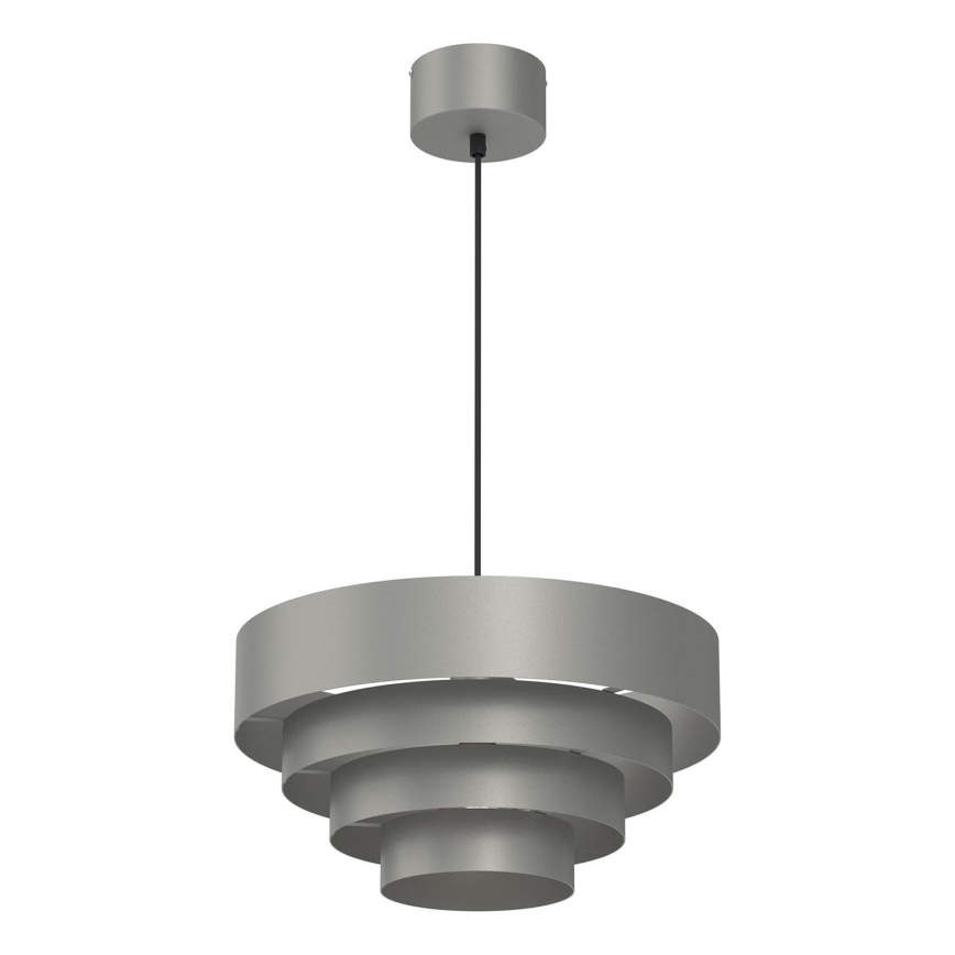 Hanglamp aan een koord RINGS 1xE27/15W/230V grijs