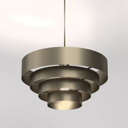 Hanglamp aan een koord RINGS 1xE27/15W/230V messing