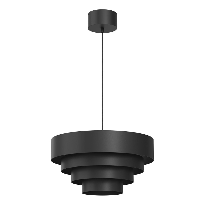 Hanglamp aan een koord RINGS 1xE27/15W/230V zwart