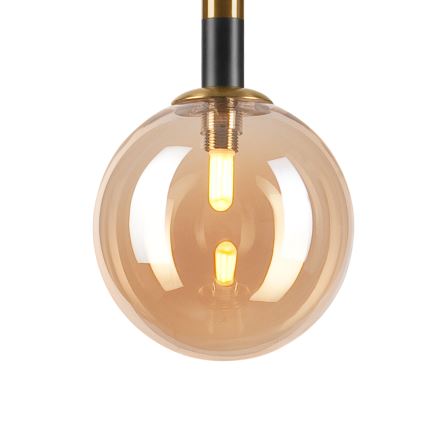 Hanglamp aan een koord ROLLO 1xG9/5W/230V goud/gerookt beige