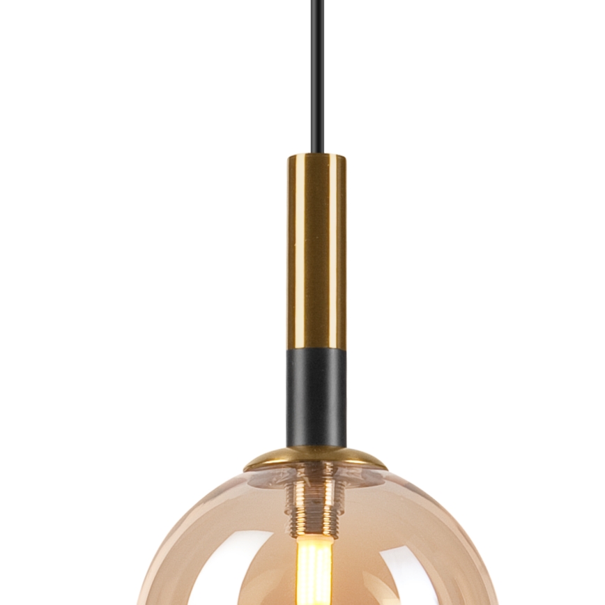Hanglamp aan een koord ROLLO 1xG9/5W/230V goud/gerookt beige