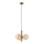 Hanglamp aan een koord ROLLO 3xG9/5W/230V goud/gerookt beige