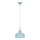 Hanglamp aan een koord ROMI 1xE27/40W/230V blauw