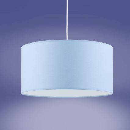 Hanglamp aan een koord RONDO KIDS 1xE27/15W/230V blauw