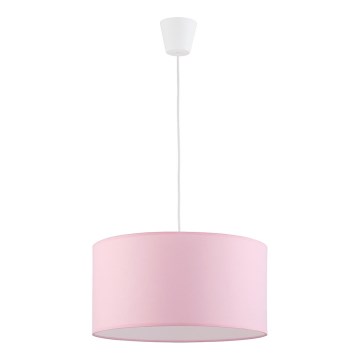 Hanglamp aan een koord RONDO KIDS 1xE27/15W/230V roze