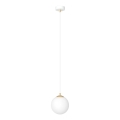 Hanglamp aan een koord ROYAL 1xE14/10W/230V diameter 14 cm wit