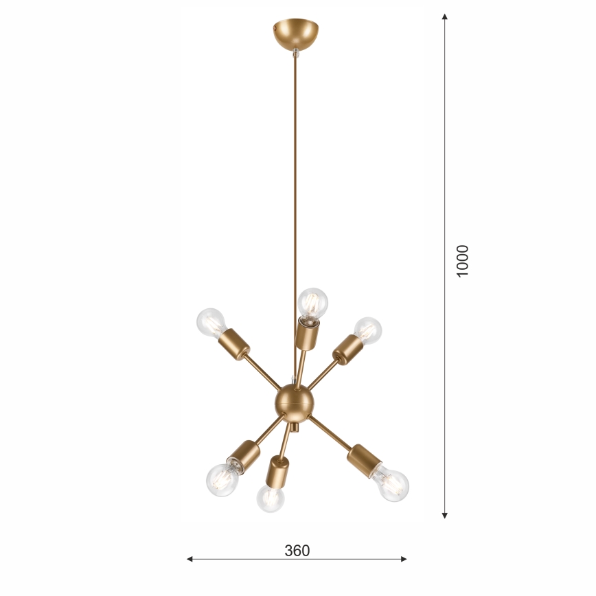 Hanglamp aan een koord RUBY 6xG9/60W/230V