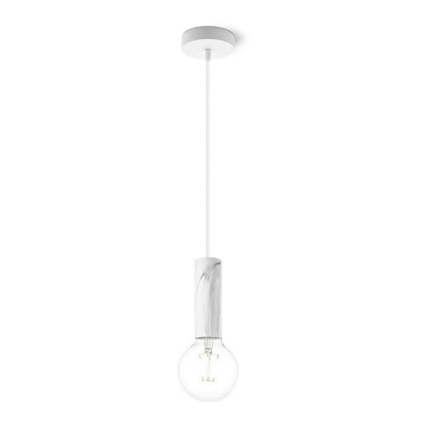 Hanglamp aan een koord SAGA 1xE27/40W/230V marmer