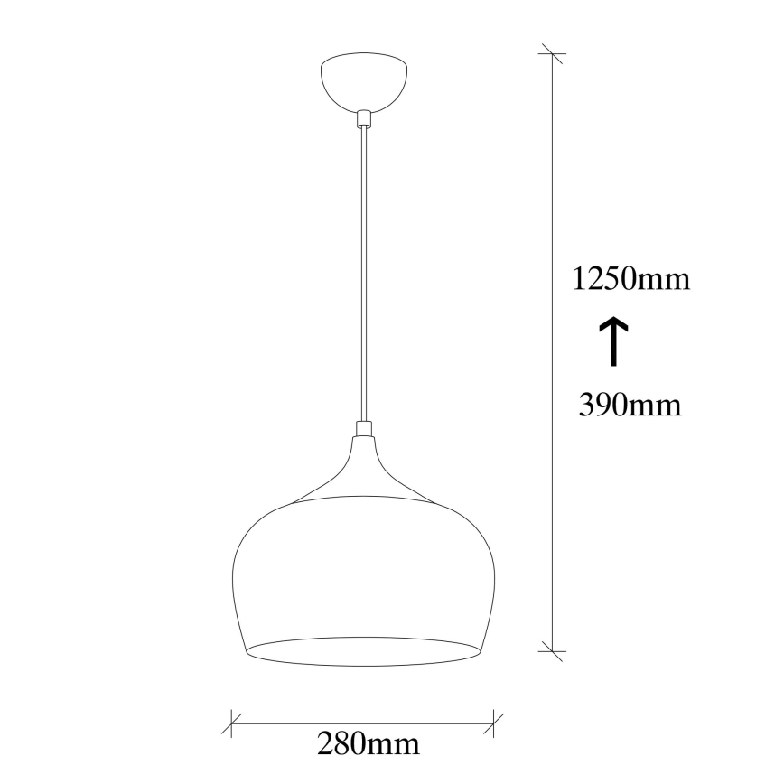 Hanglamp aan een koord SAGLAM 1xE27/40W/230V
