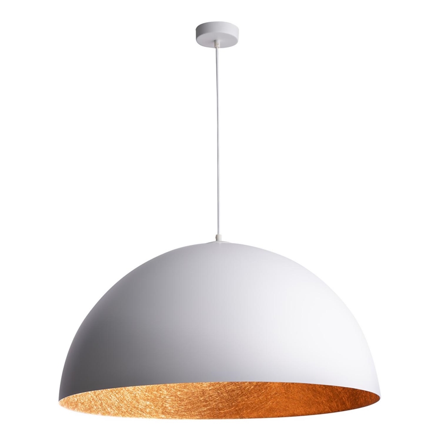 Hanglamp aan een koord SFERA 1xE27/60W/230V diameter 50 cm wit/koper