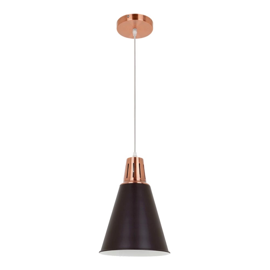 Hanglamp aan een koord SHADE 1xE27/15W/230V koper/zwart