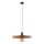 Hanglamp aan een koord SILA 1xE27/15W/230V diameter 40 cm baksteen/groen