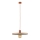 Hanglamp aan een koord SILA 1xE27/15W/230V diameter 40 cm beige/baksteen