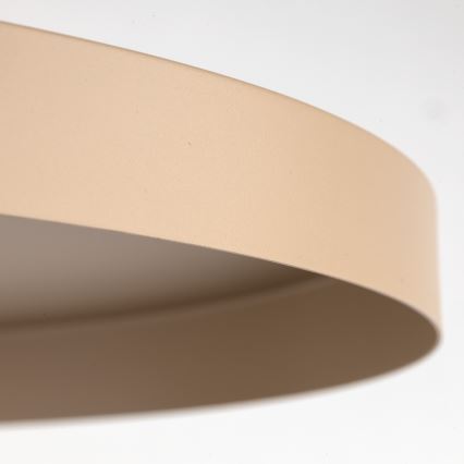 Hanglamp aan een koord SILA 1xE27/15W/230V diameter 40 cm beige/baksteen