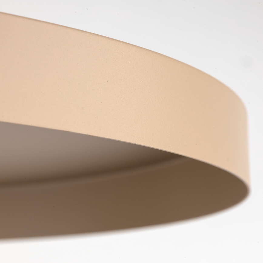Hanglamp aan een koord SILA 1xE27/15W/230V diameter 40 cm beige/baksteen