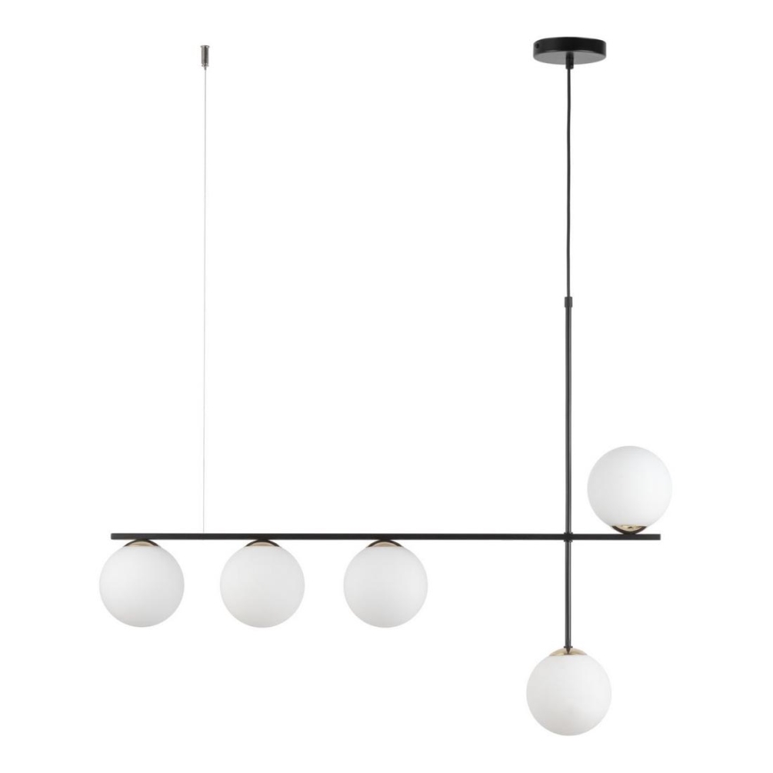 Hanglamp aan een koord SILIA 5xG9/12W/230V zwart