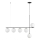 Hanglamp aan een koord SILIA 6xG9/12W/230V zwart