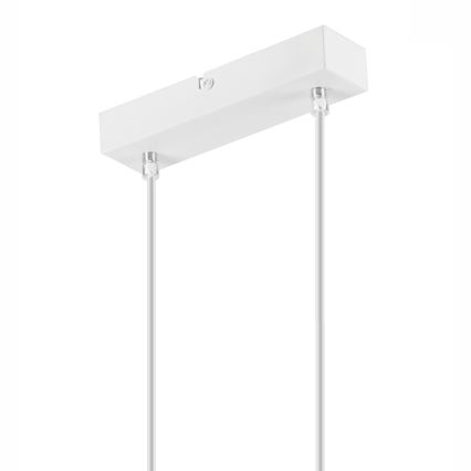 Hanglamp aan een koord SIMON 2xE27/60W/230V wit/beuken