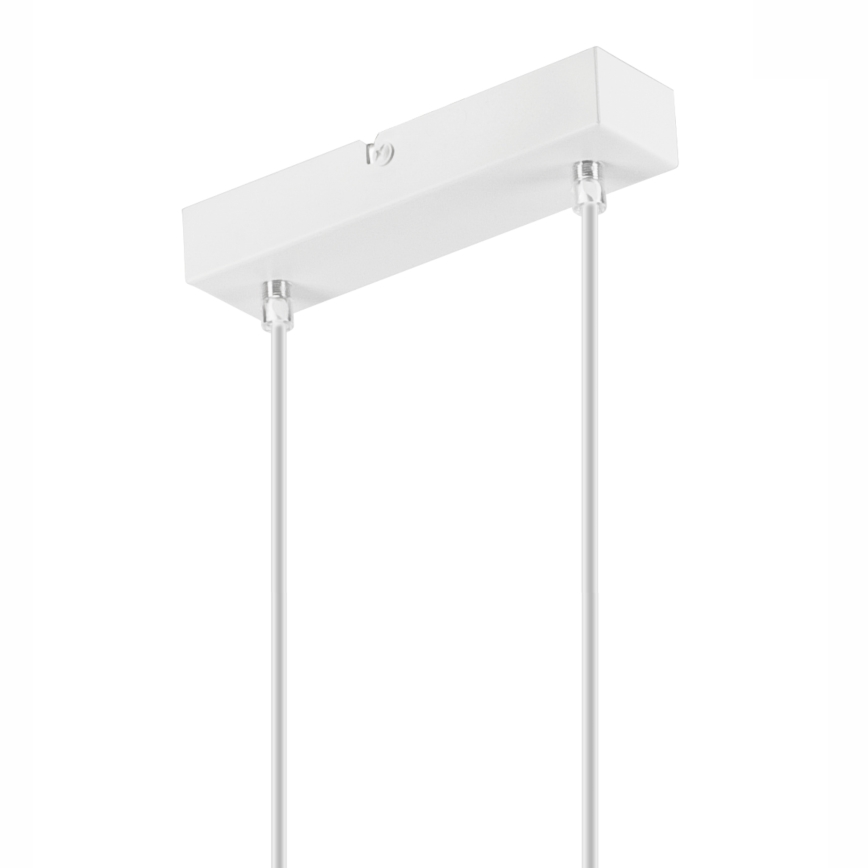 Hanglamp aan een koord SIMON 2xE27/60W/230V wit/beuken