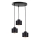 Hanglamp aan een koord SIMPLY BLACK 3xE27/60W/230V diameter 32 cm