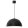 Hanglamp aan een koord SINGLE 1xE27/60W/230V diameter 50 cm zwart/wit