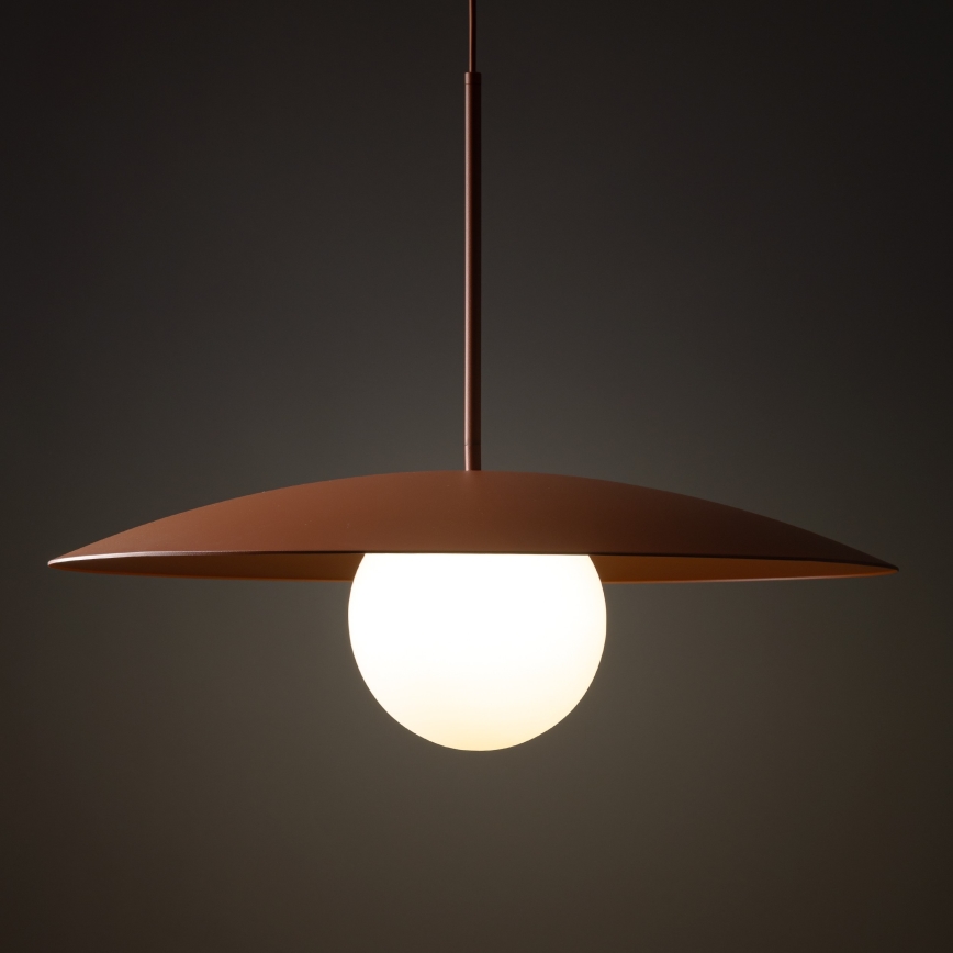 Hanglamp aan een koord SLATE 1xE27/15W/230V diameter 65 cm baksteen