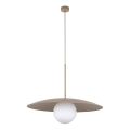 Hanglamp aan een koord SLATE 1xE27/15W/230V diameter 65 cm beige