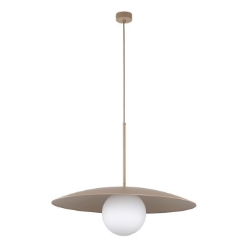 Hanglamp aan een koord SLATE 1xE27/15W/230V diameter 65 cm beige