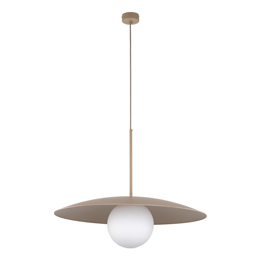 Hanglamp aan een koord SLATE 1xE27/15W/230V diameter 65 cm beige