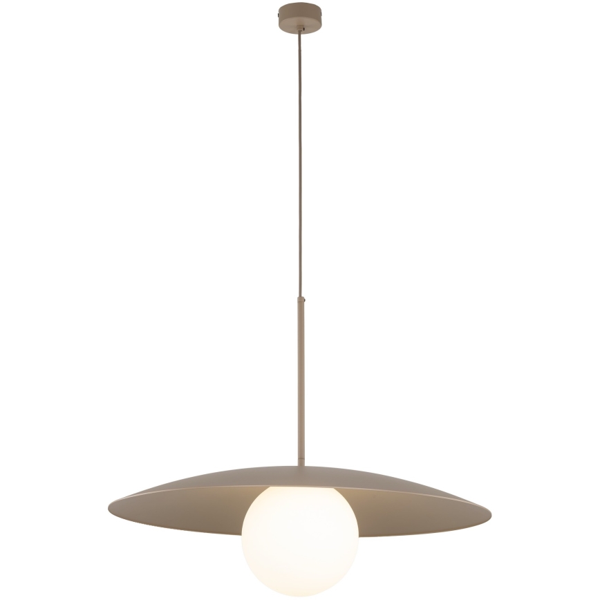 Hanglamp aan een koord SLATE 1xE27/15W/230V diameter 65 cm beige