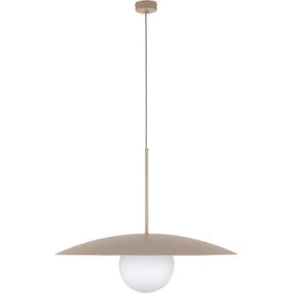 Hanglamp aan een koord SLATE 1xE27/15W/230V diameter 65 cm beige