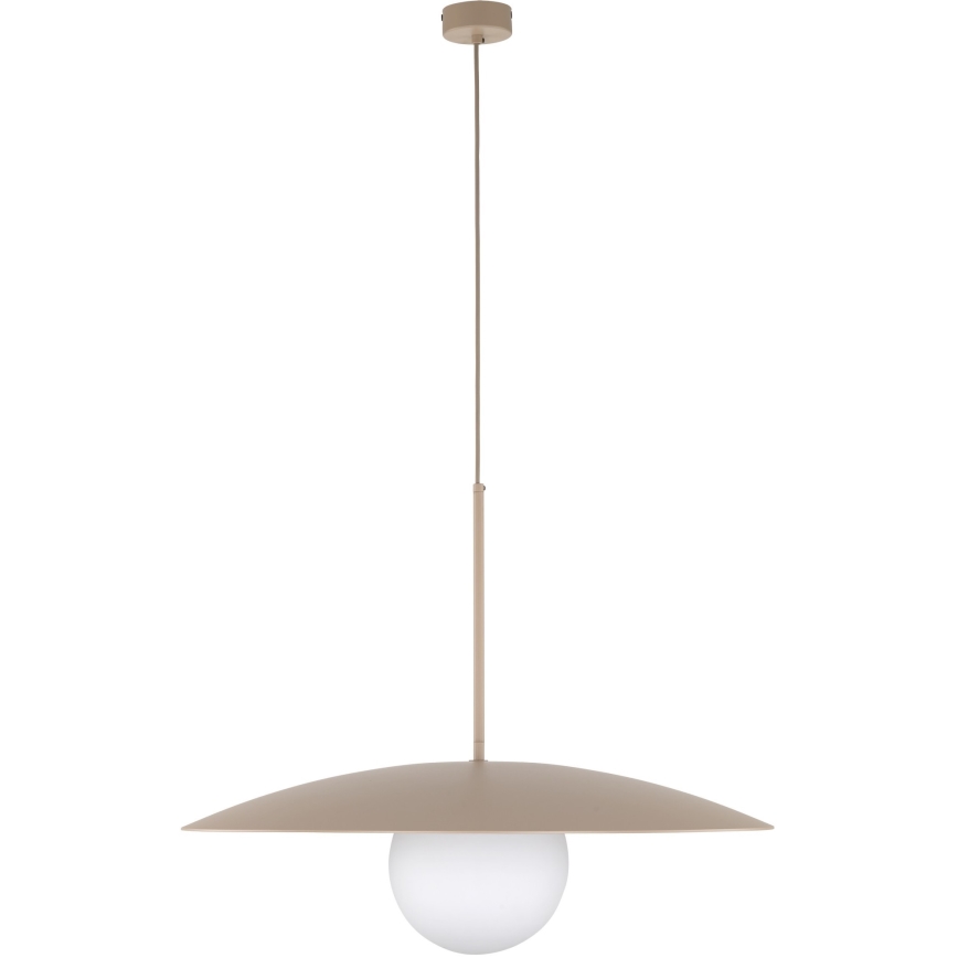 Hanglamp aan een koord SLATE 1xE27/15W/230V diameter 65 cm beige