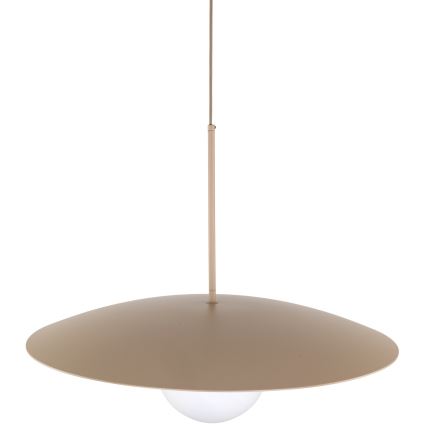 Hanglamp aan een koord SLATE 1xE27/15W/230V diameter 65 cm beige