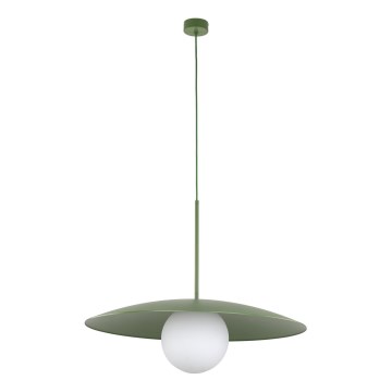 Hanglamp aan een koord SLATE 1xE27/15W/230V diameter 65 cm groen