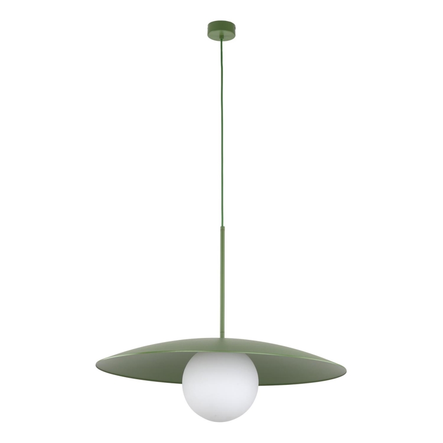 Hanglamp aan een koord SLATE 1xE27/15W/230V diameter 65 cm groen