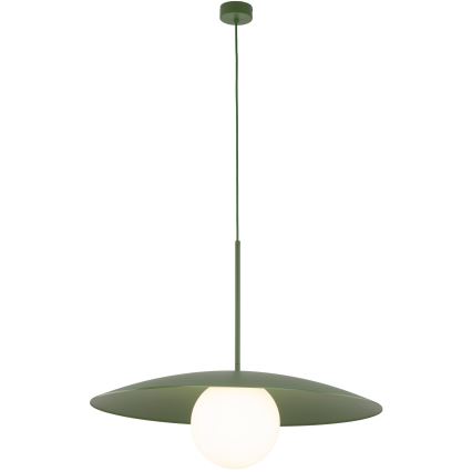 Hanglamp aan een koord SLATE 1xE27/15W/230V diameter 65 cm groen