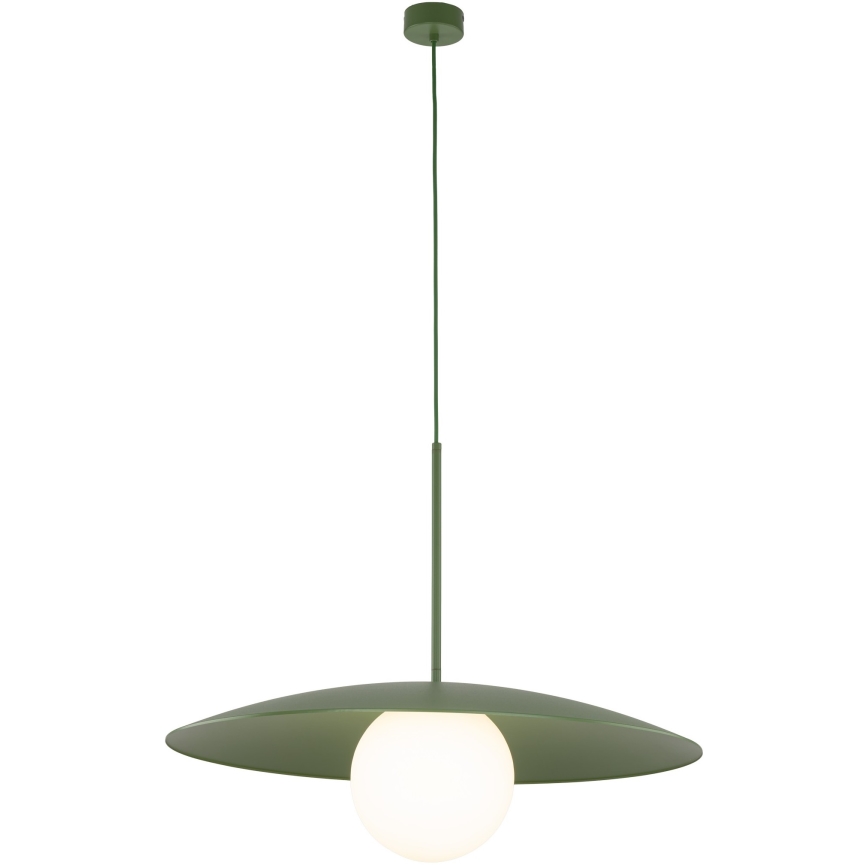 Hanglamp aan een koord SLATE 1xE27/15W/230V diameter 65 cm groen
