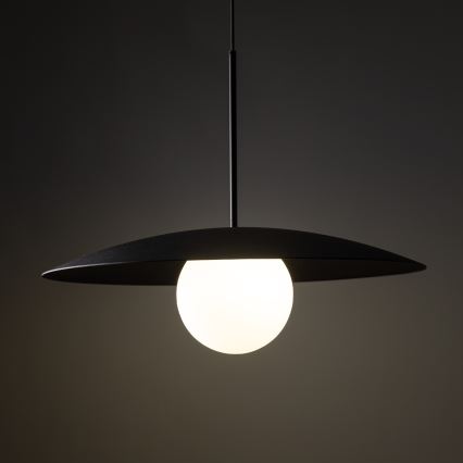 Hanglamp aan een koord SLATE 1xE27/15W/230V diameter 65 cm zwart